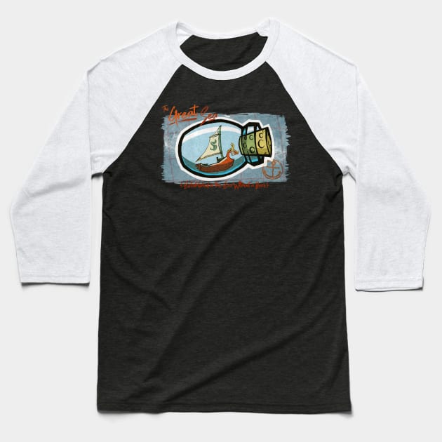 The Great Sea Baseball T-Shirt by TheChummel